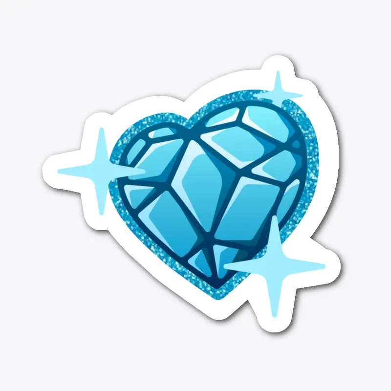 Shiny Heart Sticker